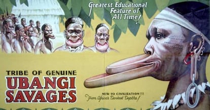 Publicidad de un zoológico humano