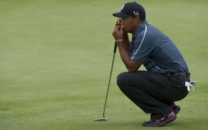 El golfista Tiger Woods, durante una competición en Nueva Jersey en agosto de 2013.