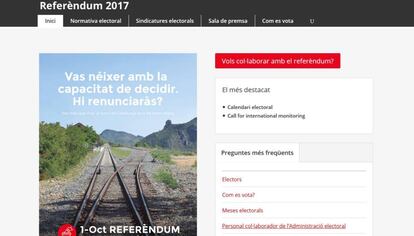 Portada de la página clausurada.
