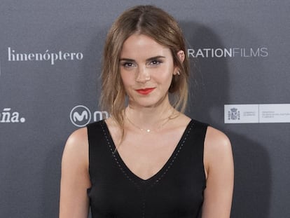 Emma Watson en la presentaci&oacute;n de la pel&iacute;cula &#039;Regresi&oacute;n&#039;.