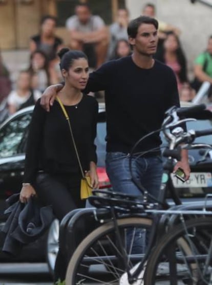 Rafa Nadal y Xisca Perelló en París, en junio de 2018.