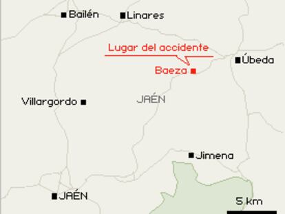 Dos muertos y un desaparecido al estrellarse un avión militar fuera de su zona de vuelo
