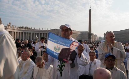 Canonización del arzobispo de San Salvador Óscar Arnulfo Romero el pasado octubre.