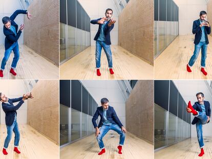 Daniel Abreu, coreógrafo y bailarín, en los Teatros del Canal de Madrid, el pasado viernes.