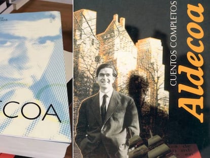 En la izquierda, la portada de la nueva edición de los 'Cuentos completos' de Aldecoa. En la derecha, la edición de 1995.