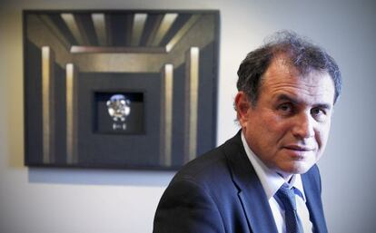 Nouriel Roubini, durante su visita esta semana a la sede de EL PAÍS. / luis sevillano