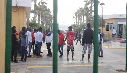 Inmigrantes que han llegado al Centro de Estancia Temporal de Inmigrantes.