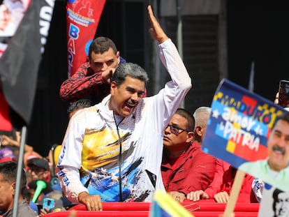 Nicolás Maduro, durante un mítin en Caracas, Venezuela, en 2024.