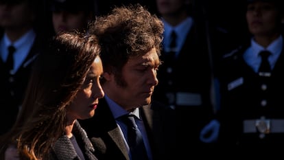 Javier Milei y Victoria Villarruel, el 2 de julio de 2024, en Buenos Aires.