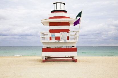 The Jetty Stand es una de las casetas más conocidas de South Beach, en Miami.