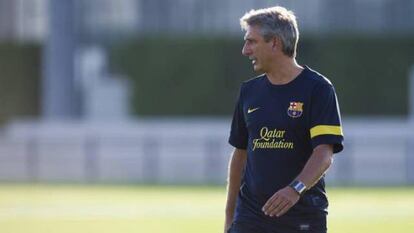 Jordi Vinyals, entrenador del Barça B.