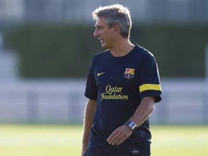 Jordi Vinyals, entrenador del Barça B.