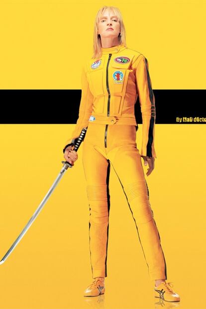 Es muy probable que al decir Kill Bill nos vengan rápidamente a la cabeza las zapatillas amarillas de la marca Onitsuka Tiger que lució Uma Thurman en la película y que fueron record de ventas tras su estreno en 2003.