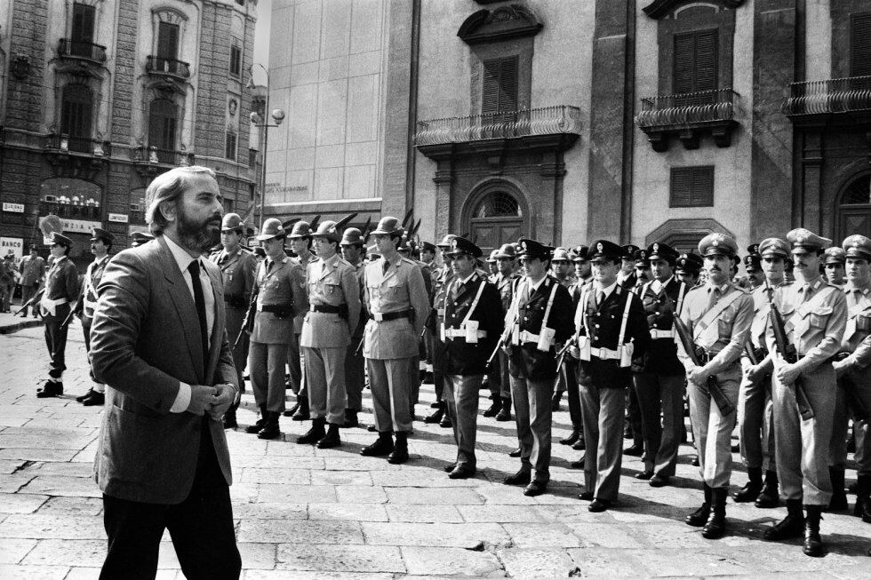 El juez Giovanni Falcone en Palermo. Su asesinato representó uno de los golpes más duros de la Mafia siliciana.