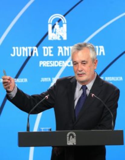  El presidente andaluz, Jos&eacute; Antonio Gri&ntilde;&aacute;n,