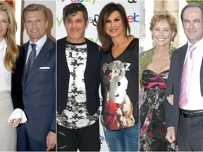 Patricia Rato, Espartaco, Alejandro Sanz, Raquel Perera, Ana Rodríguez y José Bono.