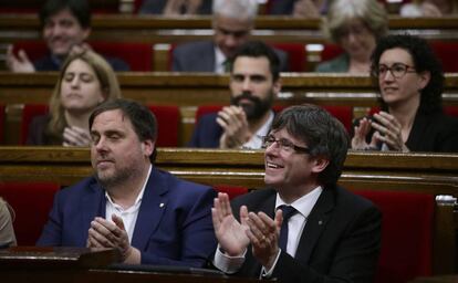 Oriol Junqueras i Carles Puigdemont.