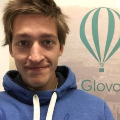 El creador de l'aplicació Glovo, Oscar Pierre, de 22 anys.