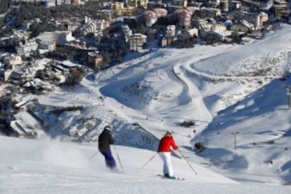 Pistas de esquí en Sierra Nevada, en Granada.