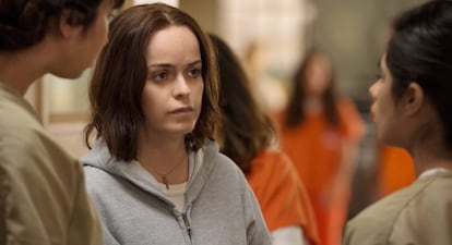 Taryn Manning en un episodio de la cuarta temporada de 'Orange Is The New Black'.