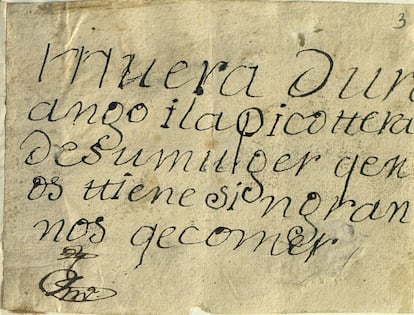Uno de los pasquines anónimos vallisoletanos que se conservan en el Archivo de la Real Chancillería de Valladolid.