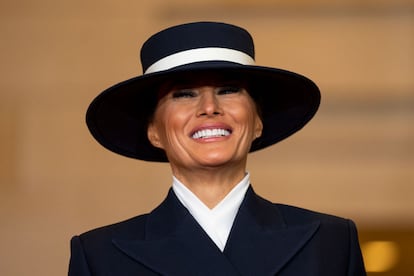 Melania Trump durante el acto inaugural del lunes.