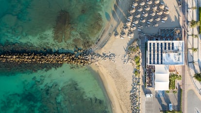 Vista aérea del 'beach club' Assaona, en una imagen cedida.