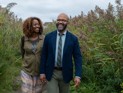 Erika Alexander y Jeffrey Wright, en 'American Fiction'.