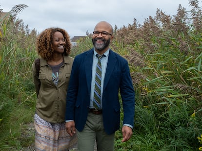 Erika Alexander y Jeffrey Wright, en 'American Fiction'.