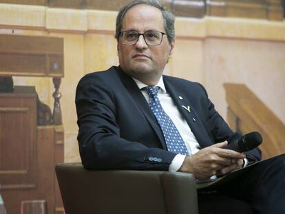 Quim Torra, en un acte el 14 de setembre.