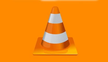 Logo VLC con fondo negro