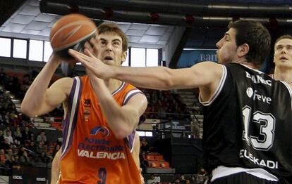 Claver, durante un partido de la temporada pasada