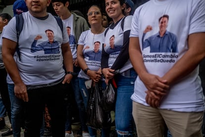 Seguidores de Daniel Quintero durante un evento en Medellín.