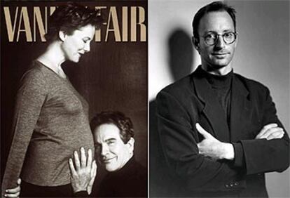 A la izquierda, los actores Warren Beatty y Annette Bening, fotografiados por Herb Ritts en febrero de 2000. A la derecha, el propio Ritts.