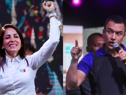 Luisa González y Álvaro Noboa se preparan para el debate