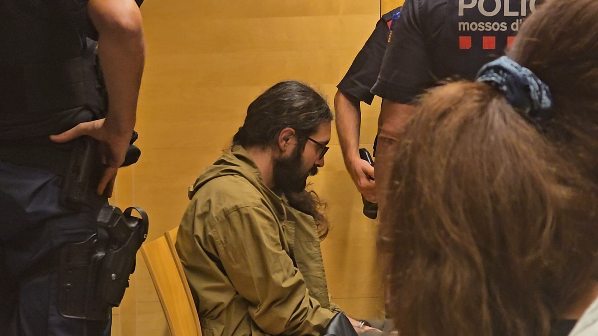 El condenado, este viernes, en la Audiencia de Girona. / Marta Rodríguez
