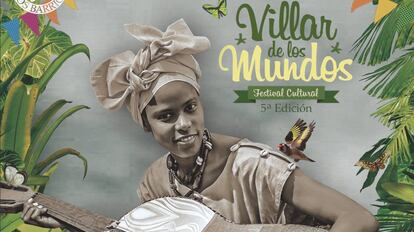 Cartel de la 5ª edición del festival Villar de Los Mundos.