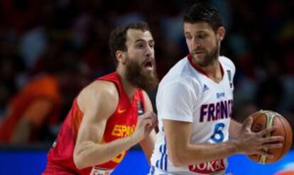 Sergio Rodriguez y Diot, en el partido.