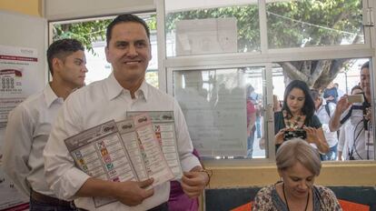 Roberto Sandoval, en Tepic en junio de 2017.