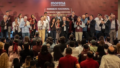 Congreso Nacional de Morena, el 20 de julio de 2025.