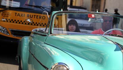 Una turista en La Hanaba (Cuba) el 14 de marzo de 2016.