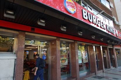 Entrada de un Burger King en Espa&ntilde;a.