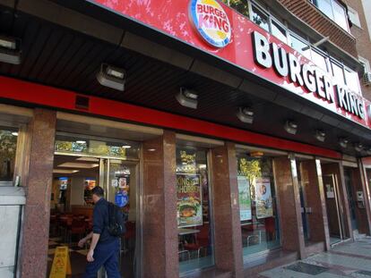 Entrada de un Burger King en Espa&ntilde;a.