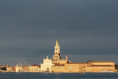 Vista a la Isla de San Giorgio desde la isla de Giudecca.