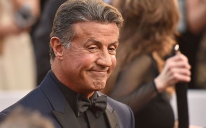 Sylvester Stallone, a su llegada a los Oscar.