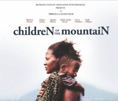 Recorte del cartel the la película Children of the mountain.