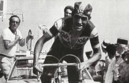 Ángel Arroyo, en el Tour del 1983.