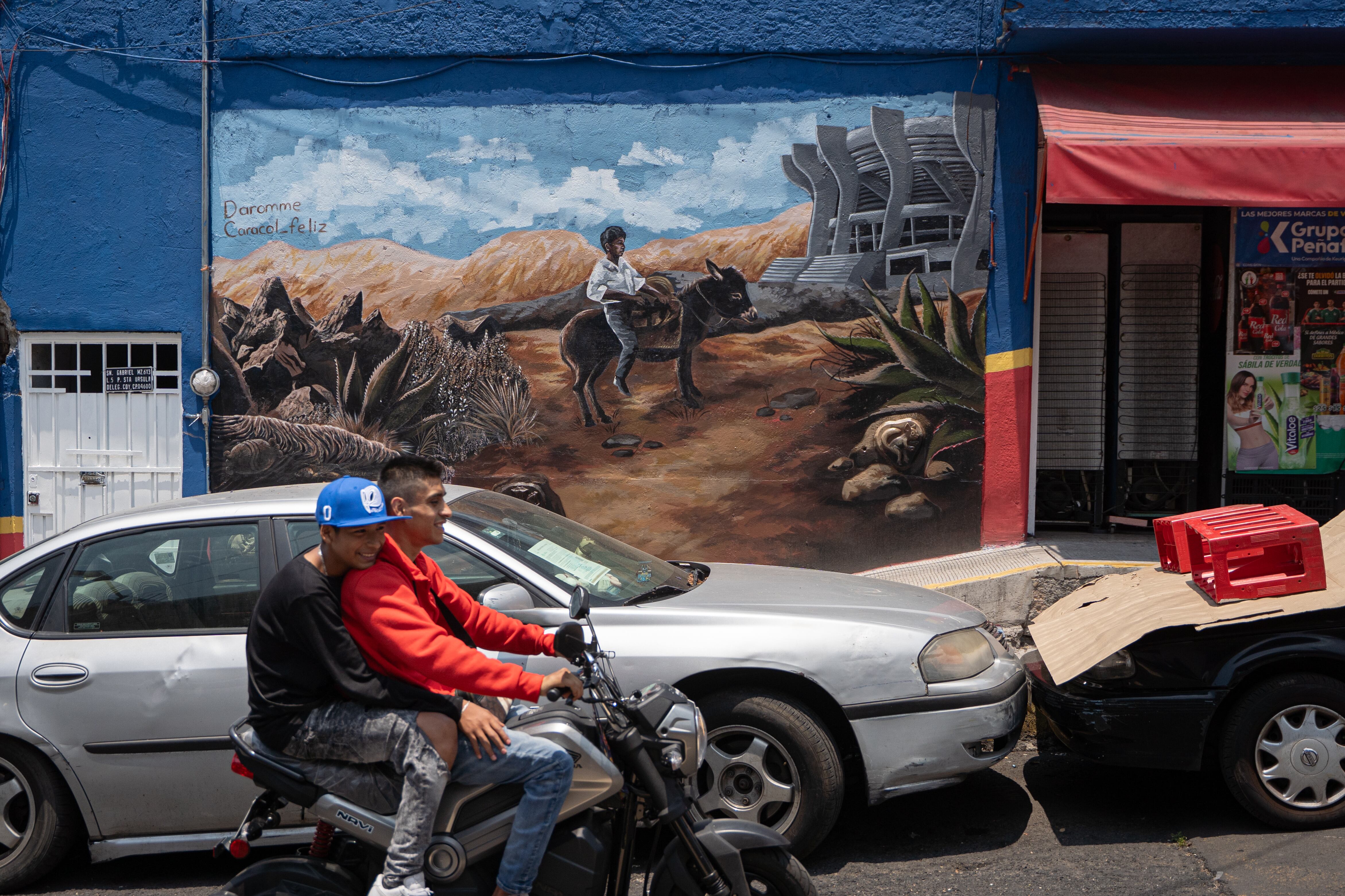 Mural en la calle San Gabriel.