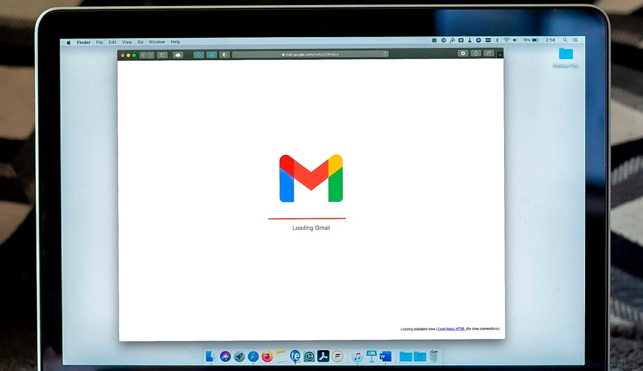 Uso de Gmail en un portátil