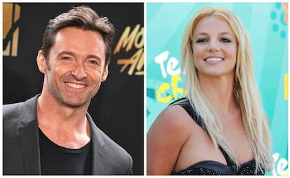 Hugh Jackman y Britney Spears, dos de los famosos que han padecido adicción al sexo.